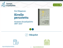 Tablet Screenshot of kirjailijaliitto.fi